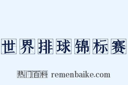 世界排球锦标赛是什么意思的图片